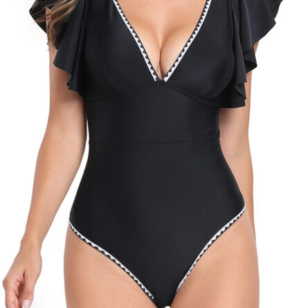 Sunset and Swim Stunning Ruffle One Piece Swimsuit - Image 16