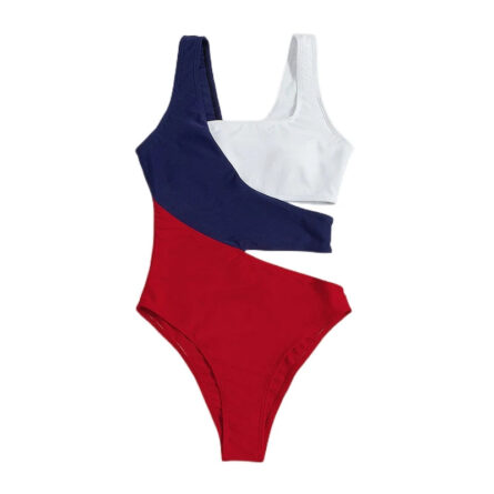 Celine Cut Out Color Block Swimsuit - Image 2