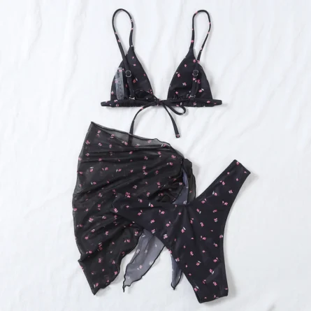 Coastal Blossom Cute Bikini Set - Image 16