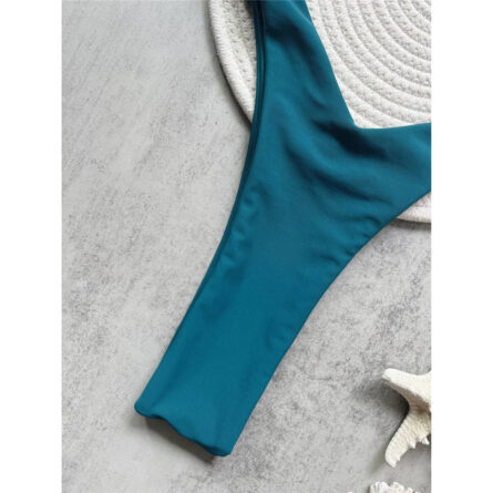 Sea Breeze Stunner Bandeau High Cut Micro Thong Bikini - Image 11