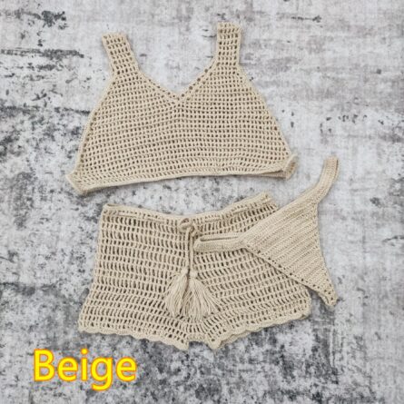 Seaside Breeze Crochet Shorts and Thong Bottoms - Image 9