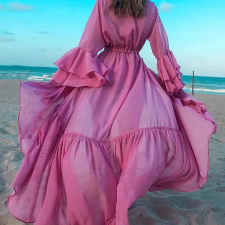 Caribbean Vacation Bikini Cover-up Long Tunic - Image 5
