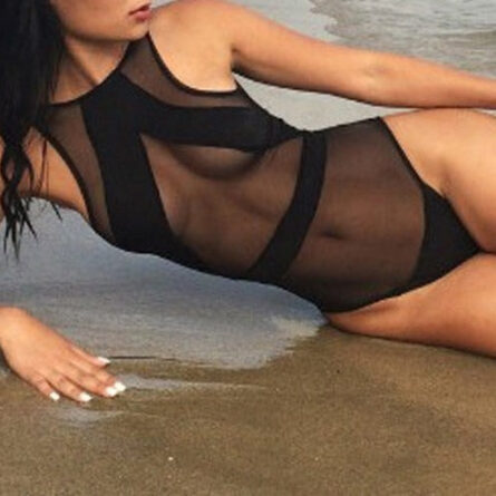 Temptress See Through Mesh One Piece Swimsuit - Image 4