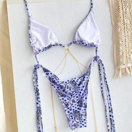 Exotic Sunset Triangle Chains Brazilian Bikini – Bild 18