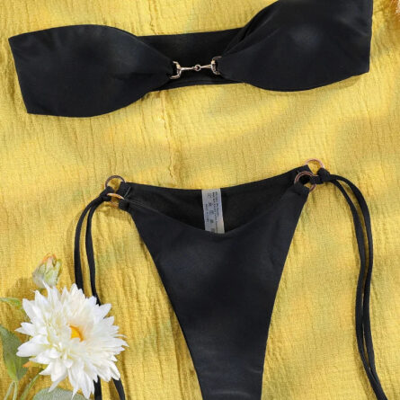 Leopard Crush Micro Bandeau Bikini – Bild 11