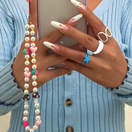 Trending Pearl Deluxe Mobile Phone Strap Phone Case Hanging Cord - Image 5