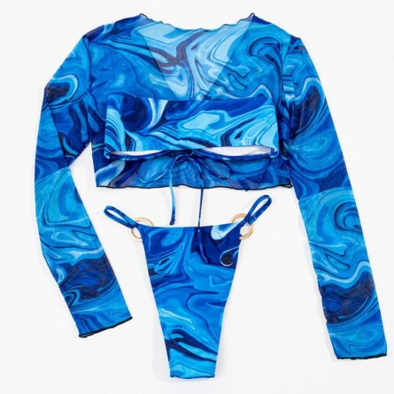 The Deep Blue 3 Piece Bikini Set – Bild 3