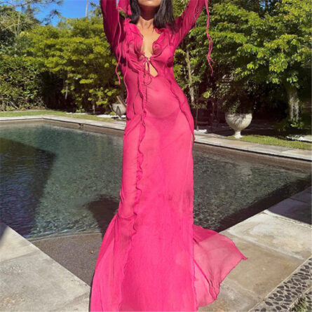 Breezy Oasis Beach Maxi Dress - Image 13