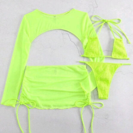 Radiant Breeze Mesh Elegance Bikini Set - Image 11