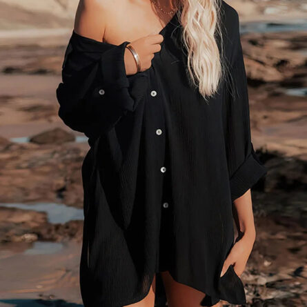 Coastal Breeze Beach Cover Up Shirt - Image 8