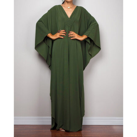 Athena Loose Maxi Kaftan Tunic Beach Cover Up - Image 18