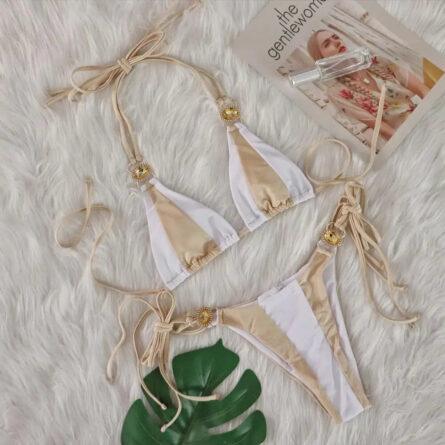Esmeralda Halter Jewelled Diamond Bikini - Image 8