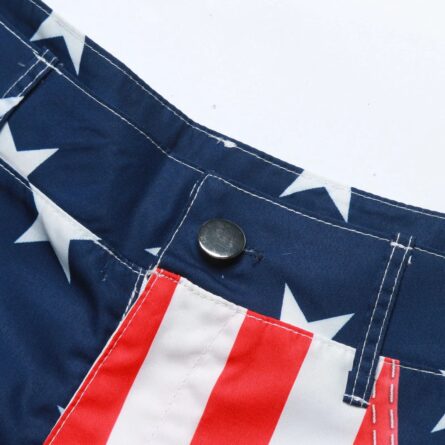 High Waist Stars and Stripes Shorts - Image 4