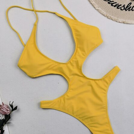 Pure Seduction String Out One Piece Swimsuit Monokini - Image 9