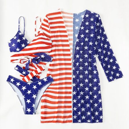 Freedom's Finest American Flag Bikini Set - Image 5