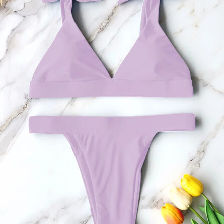 Adriana High Cut Shoulder Tie Bow Bikini - Image 30