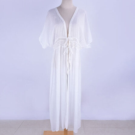 Valerie Front Tie Beach Cover Up Tunic Kimono – Bild 20