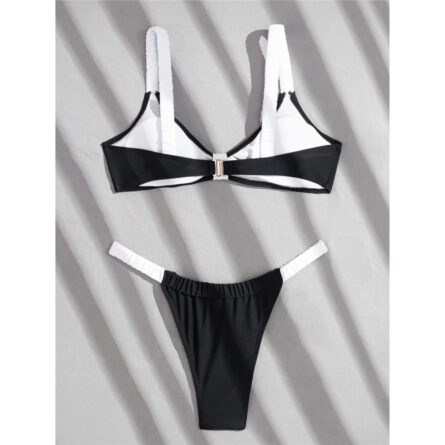 Monochrome Luxe Band Bikini Set – Bild 6