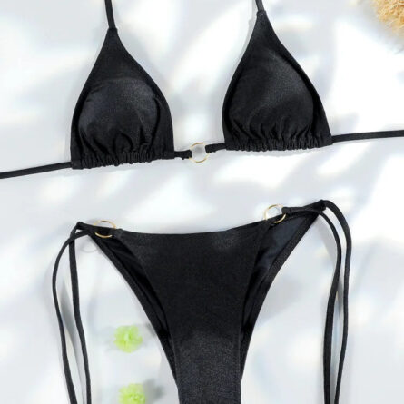 Exotic Sunset Triangle Chains Brazilian Bikini – Bild 12