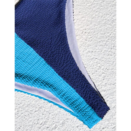 Artemis Ribbed Color Block High Waist Bikini - Image 22