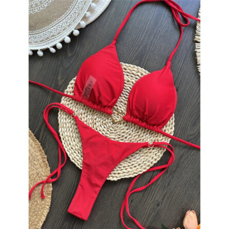 Tropical Tide Tease Micro String Bikini - Image 3