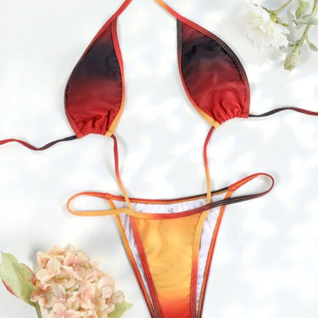 Sunset Extreme Micro Brazilian Gradient Monokini Swimsuit - Image 3