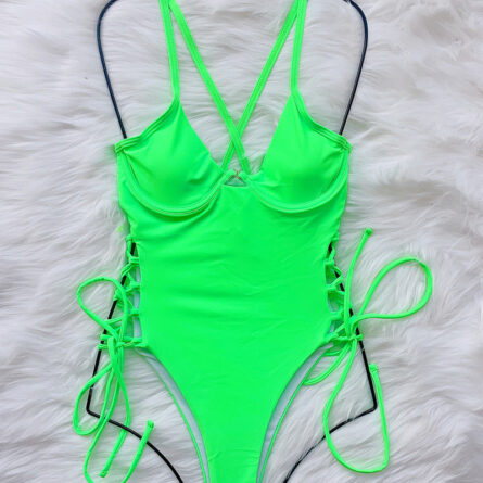 Tassel Dreams Underboob High Cut Out Swimsuit - Image 63