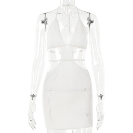 Greek Goddess Glamour Hollow Out Mini Dress - Image 17