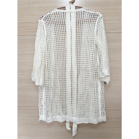 Amelia See Through Crochet Beach Cover Up - Image 12