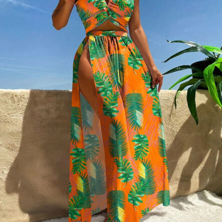 Bahamas Vacation 3 Piece Cover Up Skirt Set - Image 10