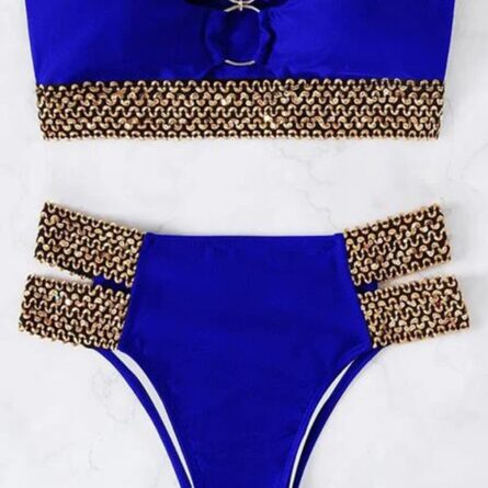 Sultry Waves Strapless Bandeau Cut Out Bikini – Bild 22