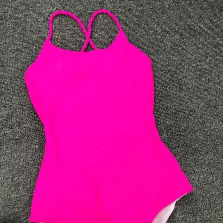 Sunset and Swim Sexy Strappy Open Back One Piece Pink Swimsuit - Image 6