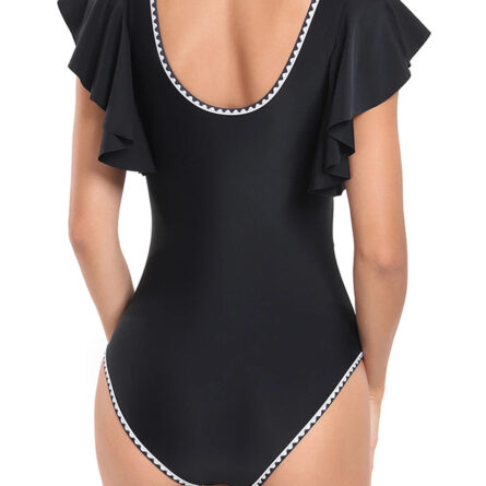 Sunset and Swim Stunning Ruffle One Piece Swimsuit - Image 2