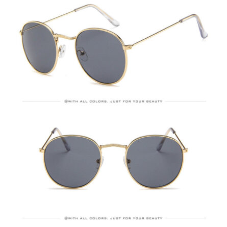 I Miss You Round Frame Colored Sunglasses – Bild 25