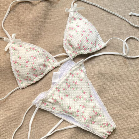 Sweet Flower Bow Bikini - Image 6