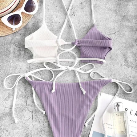 Stella Cut Out Side Tie Bikini - Image 15