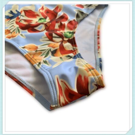Amalfi Angel Bikini Floral Knot Front Bandeau High Waist Bikini - Image 20