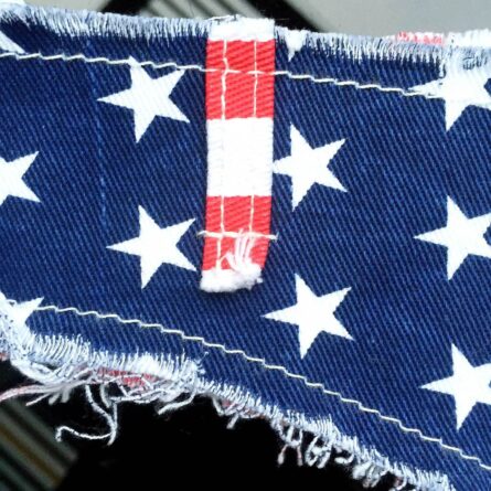 New American Flag Cheeky Denim Bikini – Bild 18