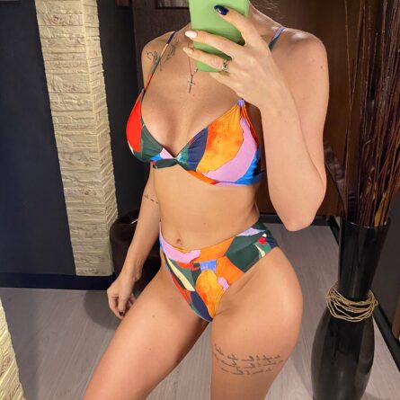 Leopard Lust High Waist Bikini Three-piece Set - Image 20
