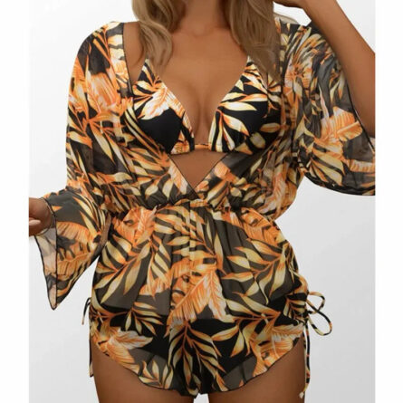 Ocean Breeze Bliss 3 Piece Bikini and Beach Romper Set – Bild 7