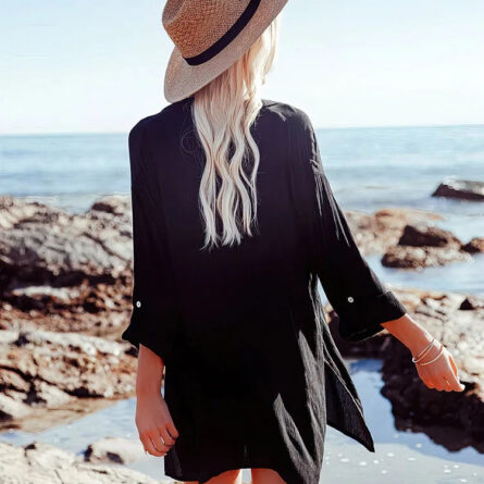 Coastal Breeze Beach Cover Up Shirt - Image 17