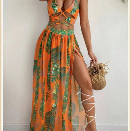 Bahamas Vacation 3 Piece Cover Up Skirt Set - Image 35