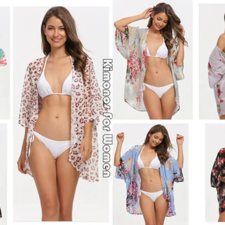 Sunset and Swim Flowy Kimono Cardigan Beach Cover Up - Image 15