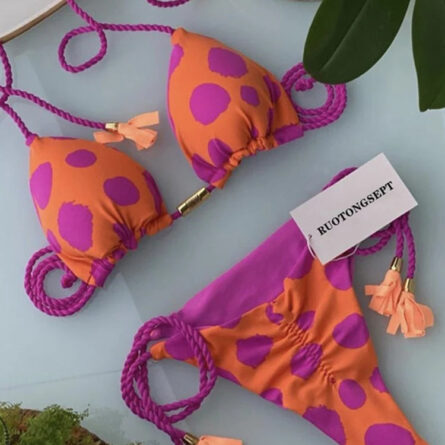 Wave Babe Triangle Scrunch Butt Brazilian Bikini – Bild 30