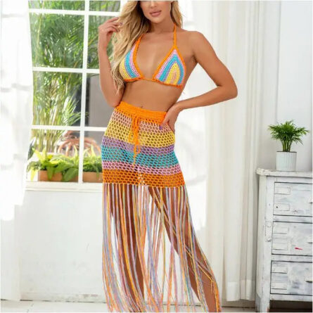 Mirabella Tassel Bikini Top & Beach Skirt - Image 19