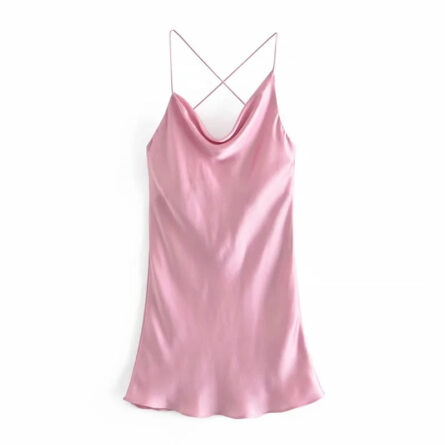 Forever Summer Satin Dress - Image 9
