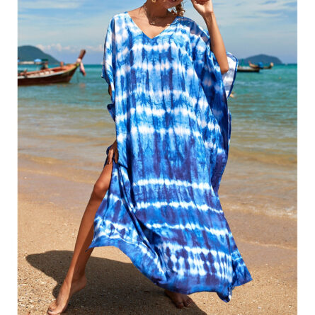 Sunset and Swim Colorful Bohemian Bathing Suit Coverup Kaftan - Image 39