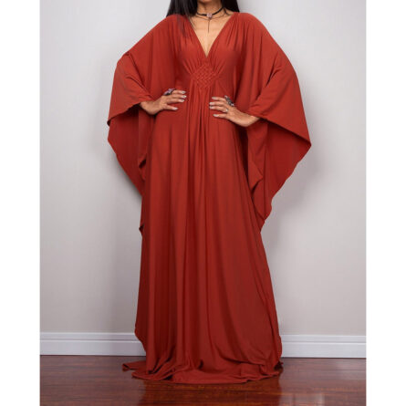 Athena Loose Maxi Kaftan Tunic Beach Cover Up - Image 19