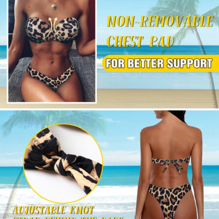 Mediterranean Bandeau Push-up Bikini – Bild 10