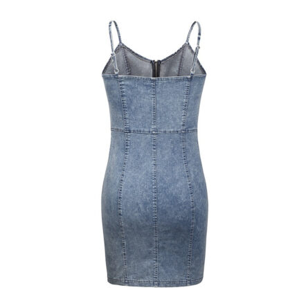 Denim Dreaming Mini Dress - Image 5